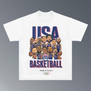 LEBRON’S USA Basketball Olympic 2024, Hiphop Retro Vintage 90s Graphic Basketball, Basketball Fan, Team USA 2024 Shirt Clothing Menswear