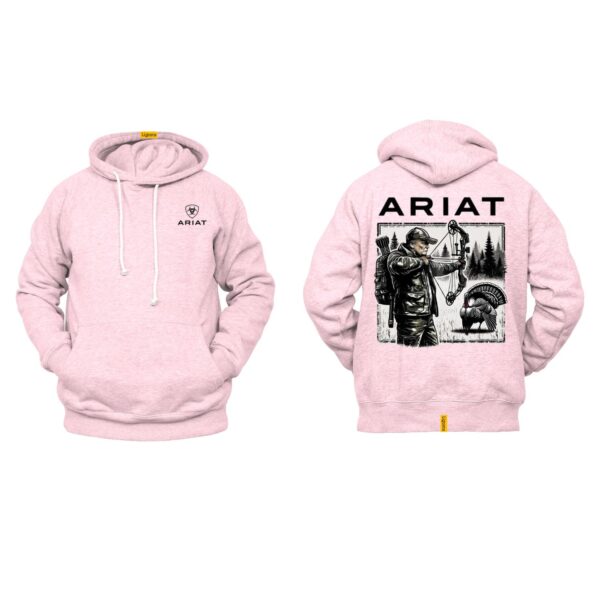Ariat Hoodie, Trump Turkey Hunting, Trump Bow Hunting Sublimation, Trump 2024, America Great Again - Image 4