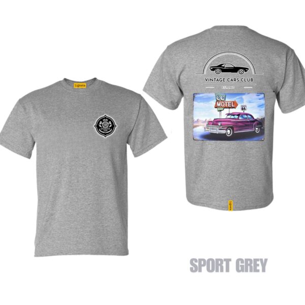 Ligosta Vintage, Cars Club T-Shirt, Unisex T-Shirt Featuring Route 66 Motel Graphic, Perfect For Retro Car Lovers 16 - Image 5