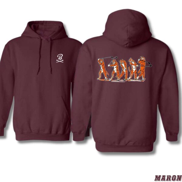 Tiger Evolution Golf Swing Hoodie Black, Stylish Unisex Hoodie for Golf Enthusiasts , Hoodie Design - Image 5