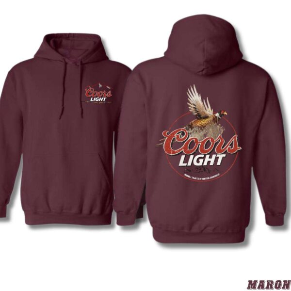 Coors Light Hoodie, Classic Pheasant Design, Perfect for Beer Lovers, Comfortable and Warm,  Menswear Unisex, Street Life Style - Image 6