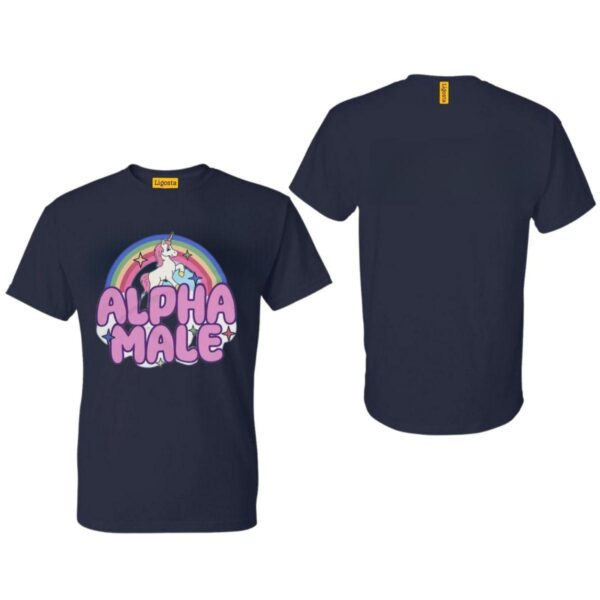 Ironic Alpha Male Unicorn Rainbow, Funny Unisex Tshirt, Bella Canvas Tee, Funny Shirt, Funny Graphic Tee, Offensive Shirt, Weird Shirt - Image 3