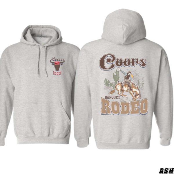 Coors Banquet Rodeo Hoodie, Classic Western Rodeo Design, Perfect for Country and Beer Lovers, Ideal for Casual Comfort, Stylish and Bold, Unisex Hoodie for Men and Women , Winter Fashion - Image 2