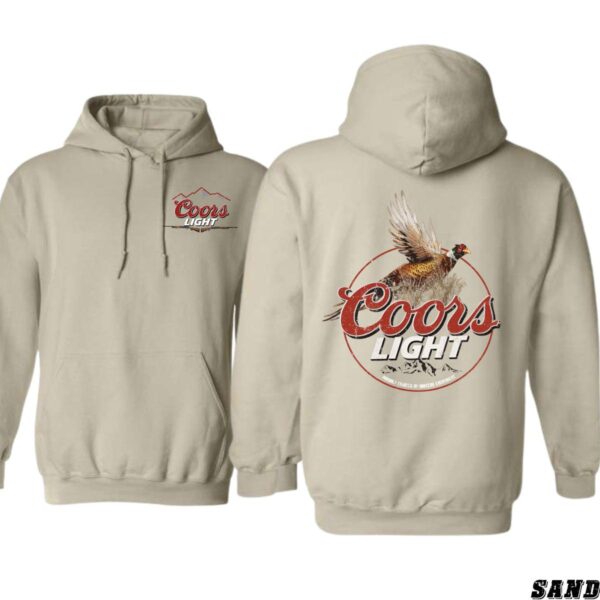 Coors Light Hoodie, Classic Pheasant Design, Perfect for Beer Lovers, Comfortable and Warm,  Menswear Unisex, Street Life Style - Image 2