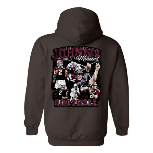 Johnny Manziel Football Hoodie, Dynamic Design Celebrating Johnny Football, Perfect for Sports Fans, Street Life Style - Image 7