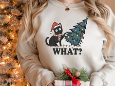 Funny Christmas Cat Sweatshirt, What Christmas Cat Sweater, Christmas Gifts for Cat Lovers, Christmas Lights Shirt, Christmas Cats Shirt queqweqweqweqweqweqwequeqweqweqweqweqweqweqwewqeqweqweqweqweqweqw