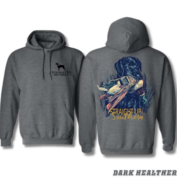 Straight Up Southern Hoodie, Hunting Dog Graphic, Hoodies for Country Girls, Outdoor Adventure Apparel, Rustic Country Style Sweatshirt Wo, Street Life Style - Image 5
