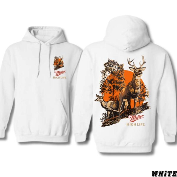 Miller High Life Hoodie, Majestic Deer Design, camo country hoodies, country boy clothing, Perfect for Hunting Enthusiasts, Ideal for Casual Wear, Comfortable and Stylish, Hoodie For Men, Hoodie For Women , Winter Fashion - Image 3