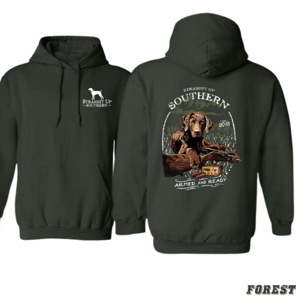 Straight Up Southern Hoodie, Rustic Dog Design, Perfect for Outdoor Enthusiasts, Ideal for Southern Style, Warm and Cozy, Unisex Hoodie for Men and Women , Winter Fashion - Image 3