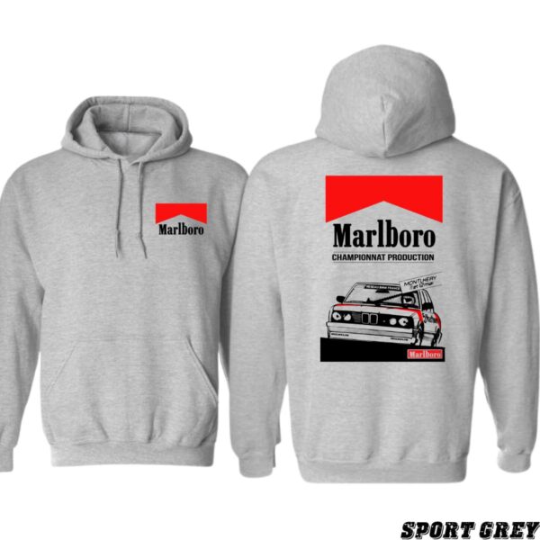 Marlboro Championnat Hoodie, Classic Racing Design, Perfect for Motorsport Enthusiasts, Ideal for Casual Comfort and Style, Bold and Iconic, Unisex Hoodie for Men and Women , Winter Fashion - Image 3