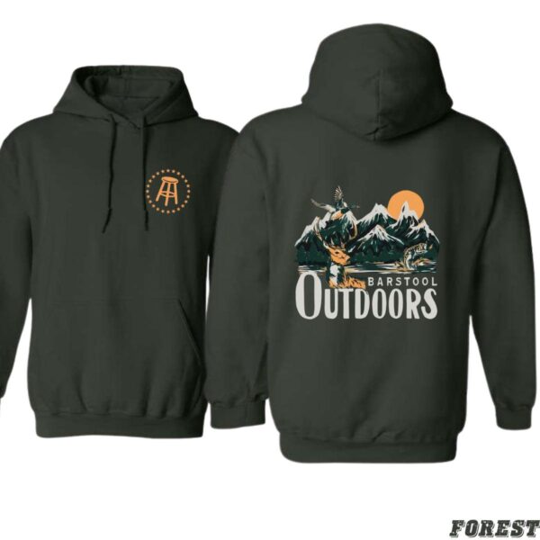 Barstool Outdoors Adventure Hoodie, Perfect for Outdoor Enthusiasts, Featuring Stunning Mountain and Wildlife Graphics, Ideal for Hiking, Camping, and Everyday Casual Wear, Premium Quality Unisex Hoodie for Comfort and Style , Winter Fashion - Image 3