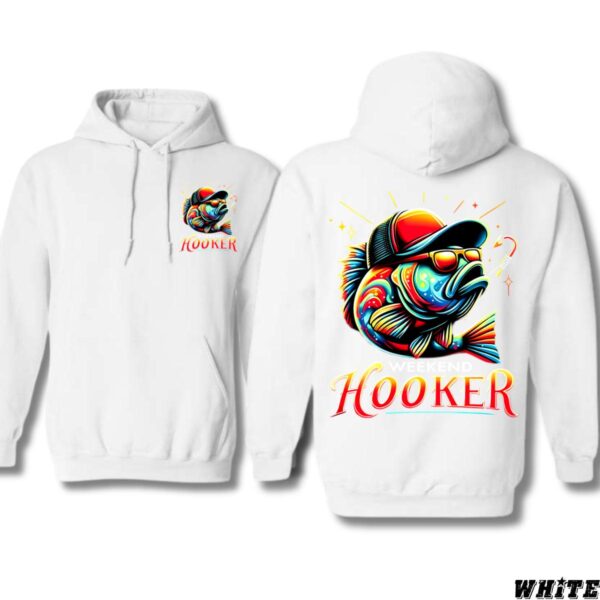 Weekend Hooker Hoodie, Vibrant Fishing Design, Perfect for Anglers and Weekend Warriors, Menswear Sweaters, Street Life Style - Image 4