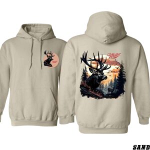 Miller Hoodie, Majestic Deer Scene Design, Perfect for Wildlife Enthusiasts, camo country hoodies, country boy clothing,  Ideal for Casual Wear, Comfortable and Stylish, Hoodie For Men, Hoodie For Women Casual Sweater, Street Life Style