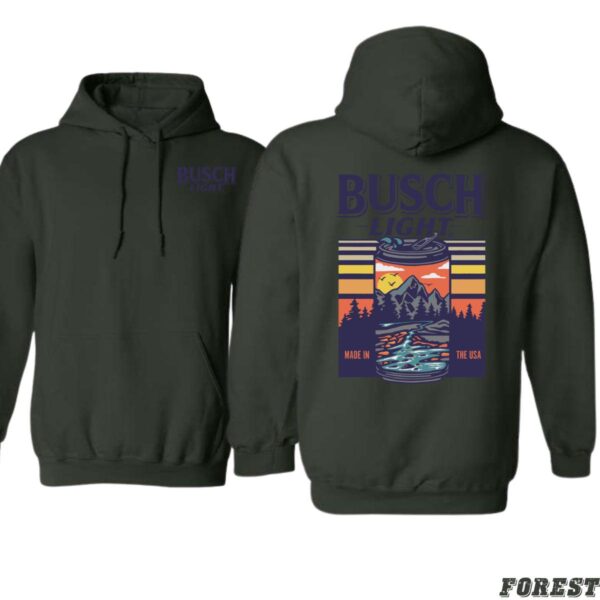 Busch iLight "Mountain Sunset Can" Unisex Hoodie, Ideal for Outdoor Adventures and Casual Outings , Hoodie Design - Image 7