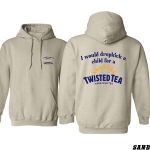 Twisted Tea Hoodie, Humorous Dropkick Quote with Iconic Beverage Logo, Perfect for Fans of Twisted Tea and Unique Apparel, Comfortable Hoodie for Casual Wear and Bold Humor , Winter Fashion