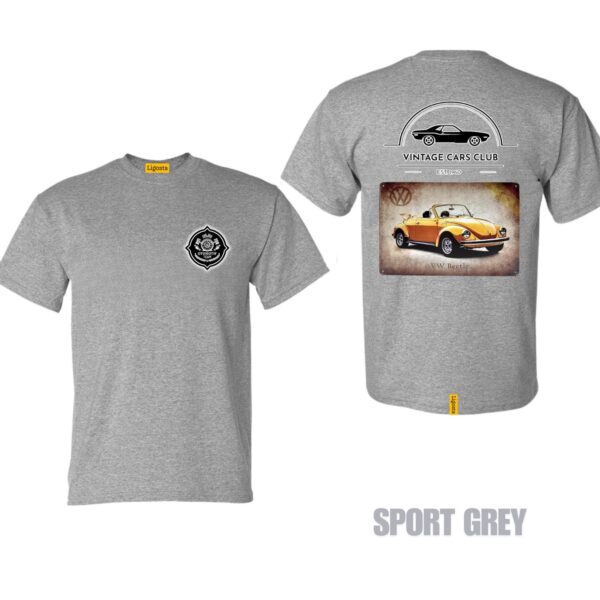 Ligosta Vintage, Cars Club Collection T-Shirt, Unisex T-Shirt Featuring VW Beetle Graphic, Perfect For Classic Car Lovers 09 - Image 5