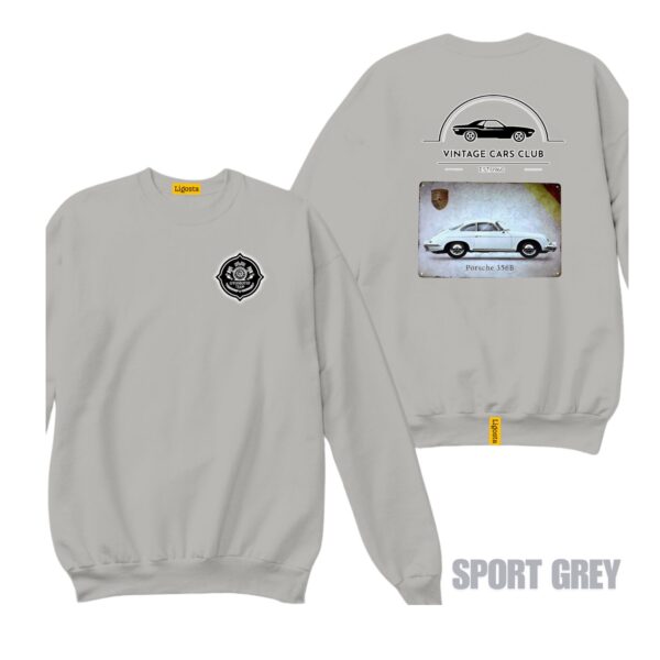 Ligosta Vintage, Cars Club Collection Sweatshirt, Unisex Sweatshirt Featuring Porsche 356B Graphic, Perfect For Classic Car Lovers 02 - Image 5