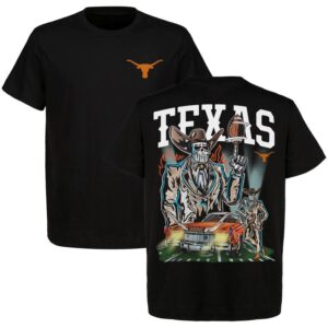 Warren Lotas – Texas Longhorns Football – Unique Retro Western Skeleton Cowboy Printed Shirt, Dead Man’s Football Graphic T-Shirt, For Men and Women