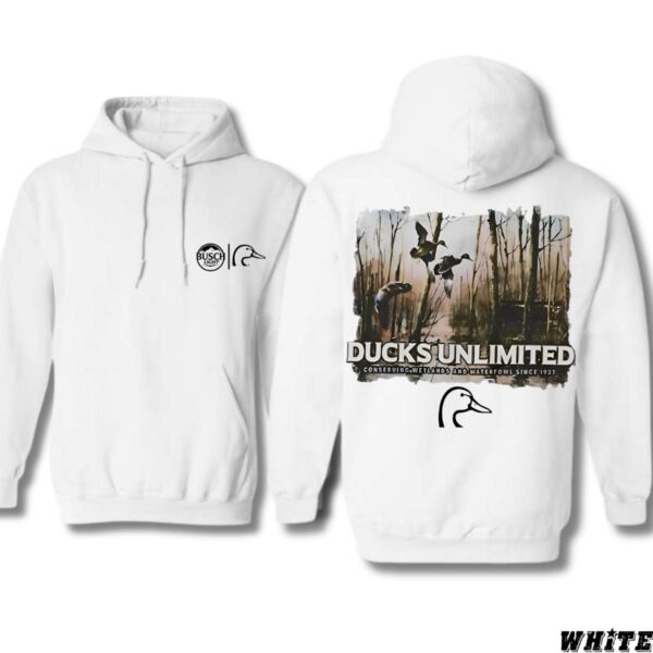 Ducks Unlimited Hoodie, Nature-Inspired Design, Country Boy Clothing, Ideal for Wildlife Conservation Supporters, Street Life Style - Image 2