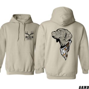 Busch iLight Hunting Dog Design, Outdoor Wear Hoodie, Rugged and Stylish , Hoodie Design