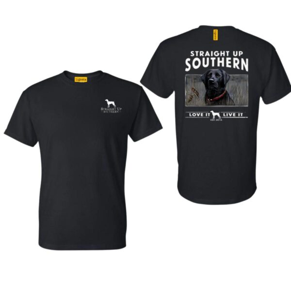 Straight Up Southern TShirt, Charming Labrador Design, TShirt For Country Girls, Perfect for Dog Lovers, Street Life Style - Image 2
