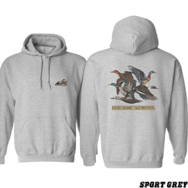 Dixiee Creek Waterfowl Hoodie,Outdoor Enthusiasts Cozy and Stylish, Birdwatching Fans, Street Life Style - Image 4