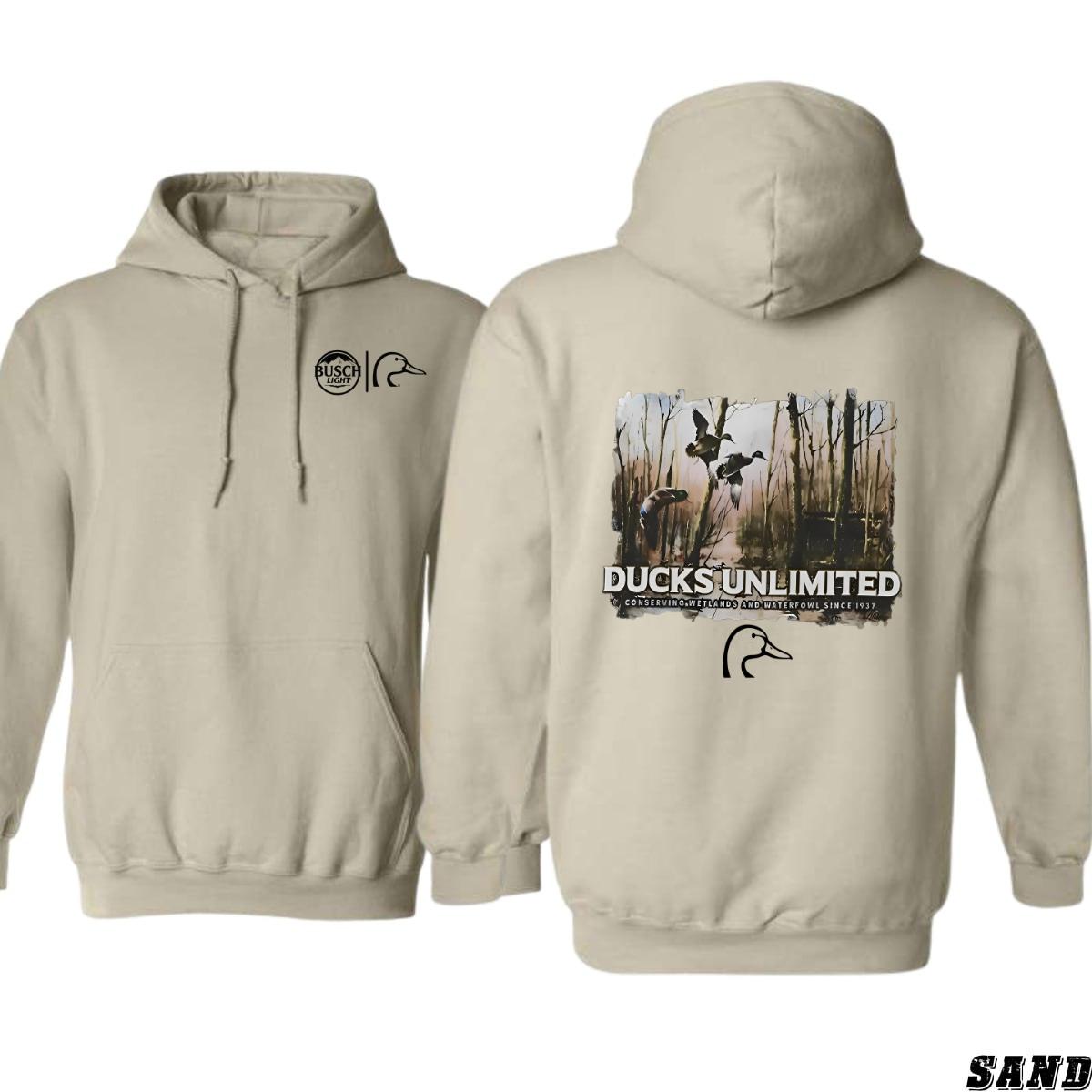 Ducks Unlimited Conservation Hoodie, Iconic Wildlife Design Celebrating Waterfowl Conservation, Menswear Sweaters, Street Life Style