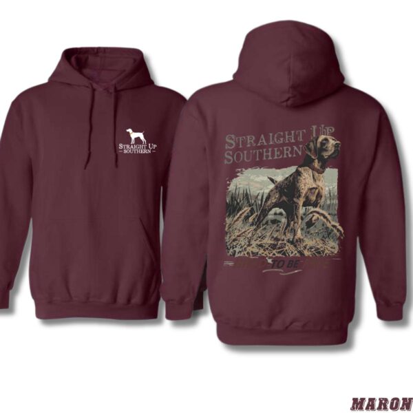 Straight Up Southern Hoodie, Camo Country Hoodies, Bred to be Free Hunting Dog Design, Country boy clothing, Ideal for Outdoor Enthusiasts, Comfortable and Durable, Hoodie For Men, Hoodie For Women . Tops Underwear, Street Life Style