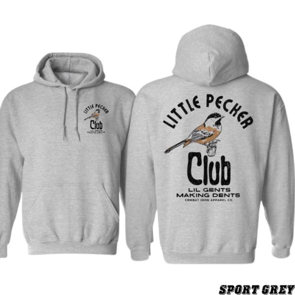 Little Pecker Club Hoodie, Vintage Bird Design, Perfect for Quirky Style Lovers, Ideal for Casual Comfort, Warm and Trendy, Unisex Hoodie for Men and Women , Winter Fashion - Image 3