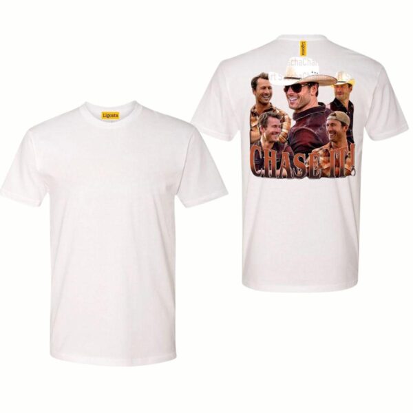If You Feel It, Chase It, Glen Powell Unisex Softstyle,  Vintaga Shirt, Gift For Woman and Man. Unisex T-Shirt - Image 5