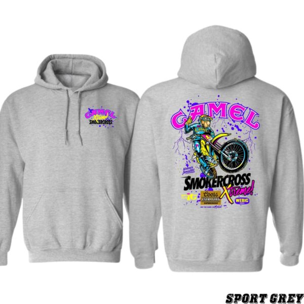 Camel Smokercross Xtreme Hoodie, Vintage Racing Design, Camel Racing Sweatshirt, Off-Road Biker Apparel Wo, Street Life Style - Image 3