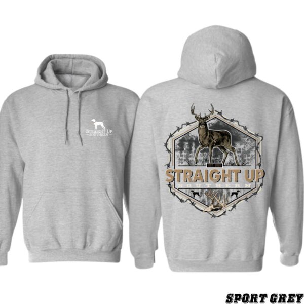 Straight Up Southern Hoodie, Rustic Deer Design, CountryBoy Clothing, Perfect for Outdoor Enthusiasts, Comfortable and Stylish, Ideal for Casual Wear and Nature Lovers , Winter Fashion - Image 4