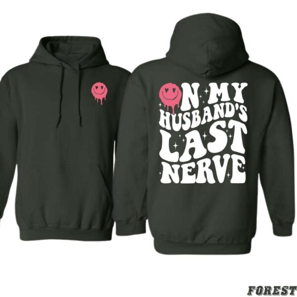 On My Husband's Last Nerve Hoodie, Fun Graphic Design Shirt, Trendy Hoodie for Men and Women, Menswear Unisex, Street Life Style - Image 5