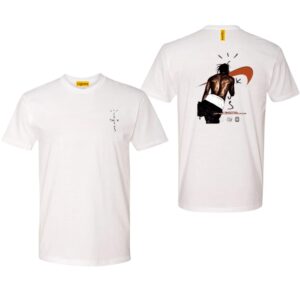 Cactus Jack TShirt, Bold Streetwear with Iconic Back Design, Ideal for Music Enthusiasts, Street Life Style