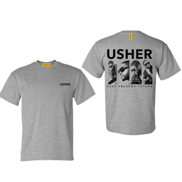 Ussher Past Present Future Graphic TShirt, Retro Usher Evolution Tee Celebrate His Journey, Usher Legacy Graphic Tee, Street Life Style - Image 4