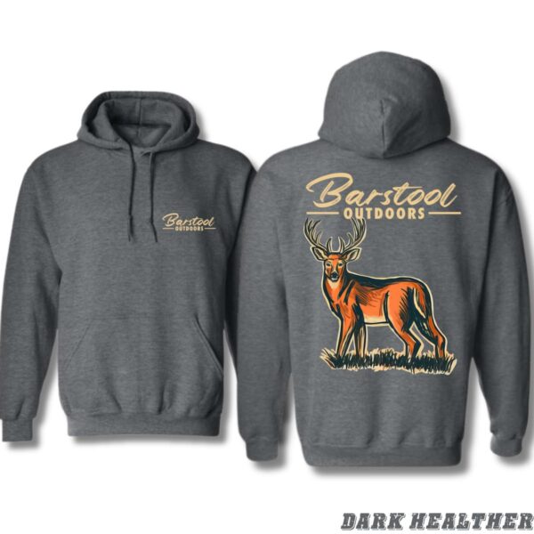 Barstool Outdoors Hoodie, Hoodies For Country Girls, Deer Design, Ideal for Outdoor Enthusiasts, Comfortable and Warm, Hoodie For Men, Hoodie For Women . Tops Underwear, Street Life Style - Image 5