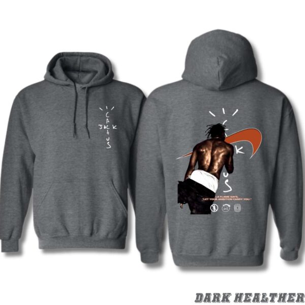 Cactus Jacker Hoodie, Bold Streetwear with Iconic Back Design, Premium Fabric, Elevate Your Urban Style, Embrace the Energy of La Flame - Image 2