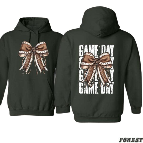 Sports Bow Hoodie, Elegant Game Day Design, Ideal for Cheerful Celebrations, Perfect for Comfort and Style, Unisex Hoodie for Men and Women , Hoodie Design