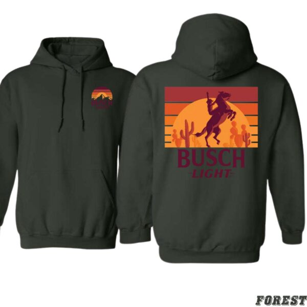 Busch iLight Hoodie, Western Sunset Horse Design Shirt, Trendy Hoodie for Men and Women , Hoodie Design - Image 5