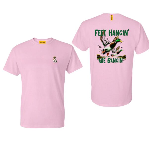Feet Hangin' We Bangin' TShirt, Bold Mallard Ducks Illustration Perfect for Outdoor Enthusiasts and Duck Hunters, Cozy and Stylish TShirt for Nature Adventures , TShirt Design, Street Life Style - Image 5