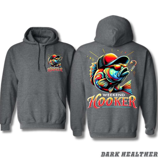 Weekend Hooker Hoodie, Vibrant Fishing Design, Perfect for Anglers and Weekend Warriors, Ideal for Relaxed Outdoor Adventures, Comfortable and Eye-Catching, Unisex Hoodie for Men and Women , Hoodie Design - Image 5