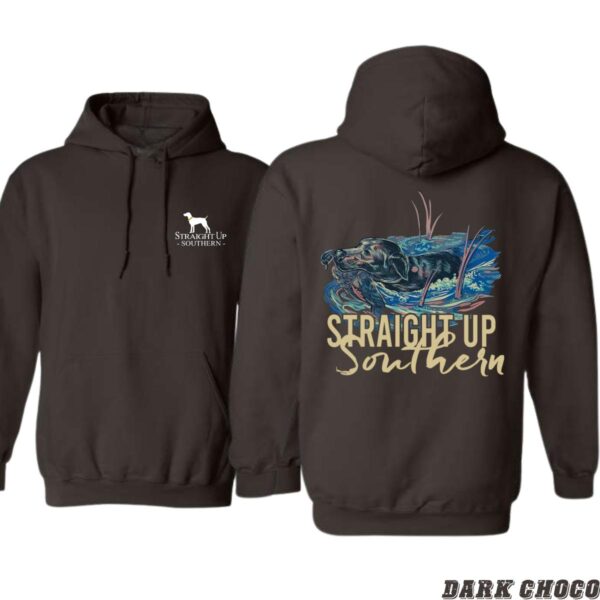 Straight Up Southern Hoodie, Camo Country Hoodies, Retrieving Dog Design, Perfect for Hunting and Outdoor Lovers, Comfortable and Stylish, Hoodie For Men, Hoodie For Women . Tops Underwear, Street Life Style - Image 3