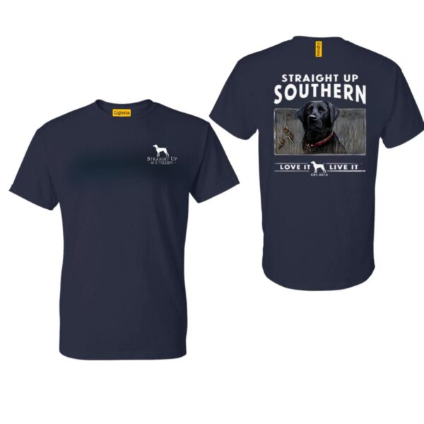 Straight Up Southern TShirt, Charming Labrador Design, TShirt For Country Girls, Perfect for Dog Lovers, Street Life Style - Image 3