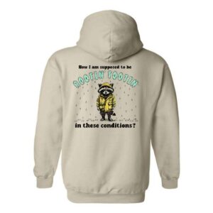 Rootin’ Tootin’ Raccoon Hoodie, Trendy Hoodie for Men and Women , Hoodie Design