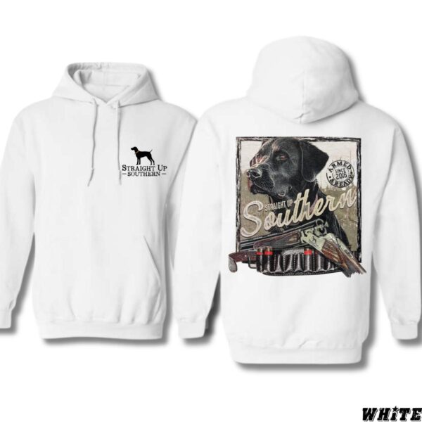 Straight Up Southern Hoodie, Hunting Dog and Shotgun Design, Perfect for Outdoor Enthusiasts and Dog Lovers, Comfortable and Durable Camo Country Hoodies, Ideal for Men and Women, High-Quality Material. , Winter Fashion - Image 3