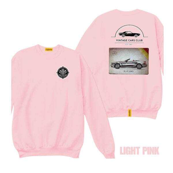 Ligosta Vintage, Cars Club Collection Sweatshirt, Unisex Sweatshirt Featuring Mercedes-Benz SL 65 AMG Graphic, Perfect For Luxury Car Fans - Image 4