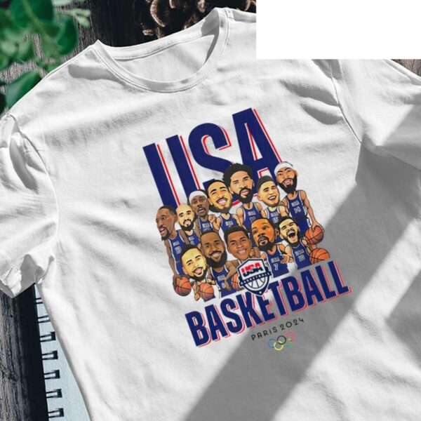 LEBRON'S USA Basketball Olympic 2024, Hiphop Retro Vintage 90s Graphic Basketball, Basketball Fan, Team USA 2024 Shirt Clothing Menswear - Image 6