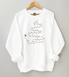 Cute Christmas Sweatshirt / Get Lit Christmas Sweatshirt / Christmas Sweatshirt / Christmas Ugly Sweater / Christmas Graphic Sweatshirt 123456789101112131415161718192021222324252627282930