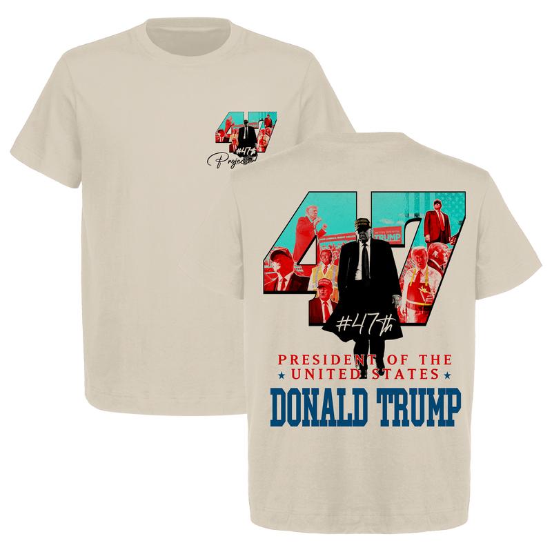 US 47th President Donald Trump Won Again 2024 Graphic T-Shirt – Heavy Cotton Gildan 500, Unisex Election Shirt for Men & Women