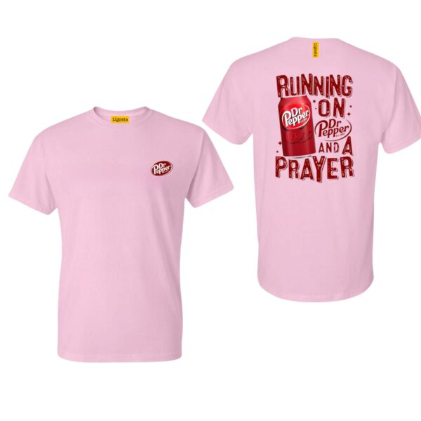 Dr Pepper TShirt Sport Grey Graphic TShirt Running on Dr Pepper and a Prayer Perfect for Soda Fans Cozy and Trendy Ideal for Everyday Wear Unique Gift for Beverage Enthusiasts , TShirt Design, Street Life Style - Image 5